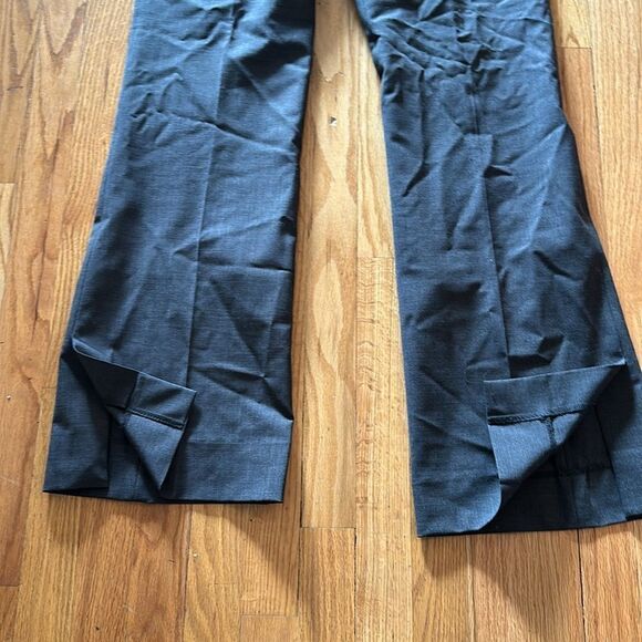 MM Lafleur 10 Clooney wool trousers charcoal grey ankle slit zip fly great cond - Picture 2 of 8
